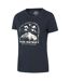 Womens/ladies Peak District Printed T-shirt Indigo Mountain Warehouse-1