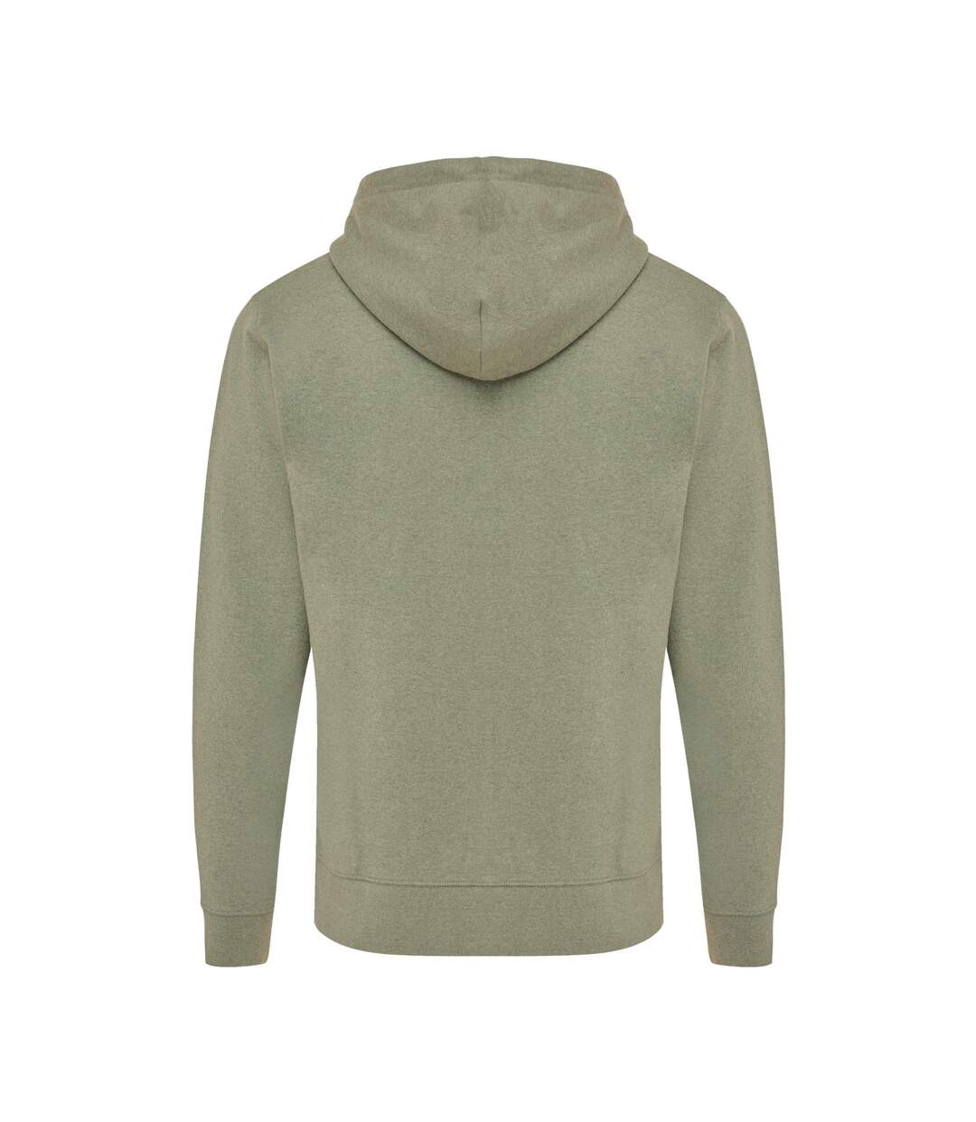 Unisex adult abisko recycled cotton full zip hoodie heather green Iqoniq-2