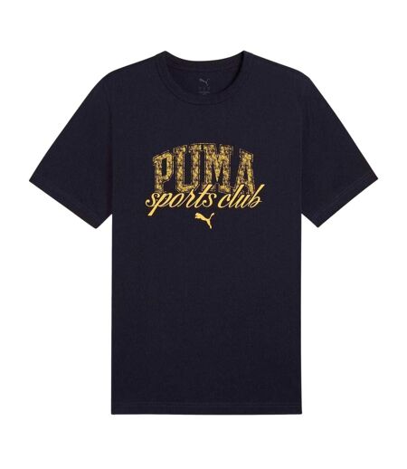 Mens Class Graphic Logo Relaxed Fit T-shirt Navy Puma