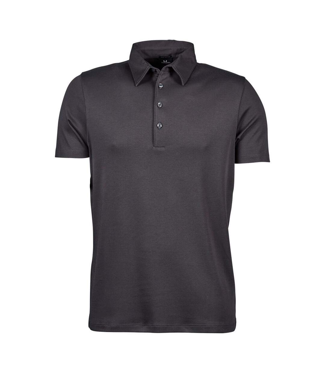 Pima Polo Uni Homme Gris Foncé Tee Jays-1