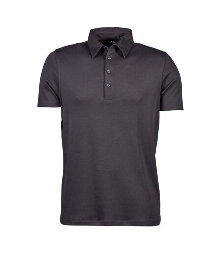 Pima Polo Uni Homme Gris Foncé Tee Jays