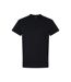 Mens Heavy Cotton T-shirt Black Gildan-1