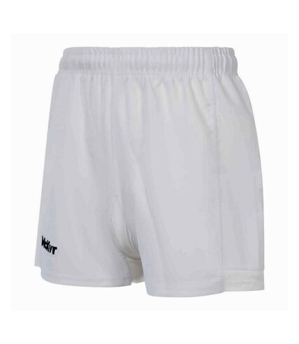 Unisex adult core 22 rugby shorts white McKeever