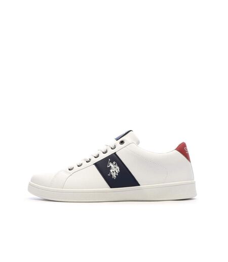 Baskets blanches/marines homme us polo assn sneaker