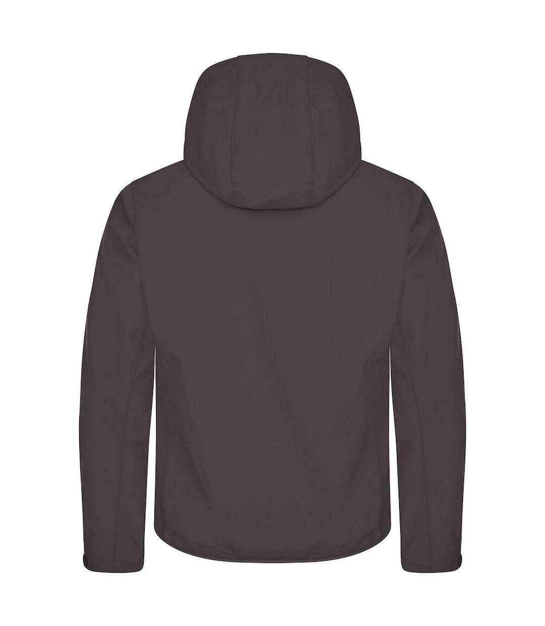 Mens Classic Soft Shell Jacket Dark Grey Clique-2
