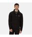 Regatta Great Outdoors Mens Hedman II Two Tone Full Zip Fleece Jacket (Black/Black) - UTRG1398-1
