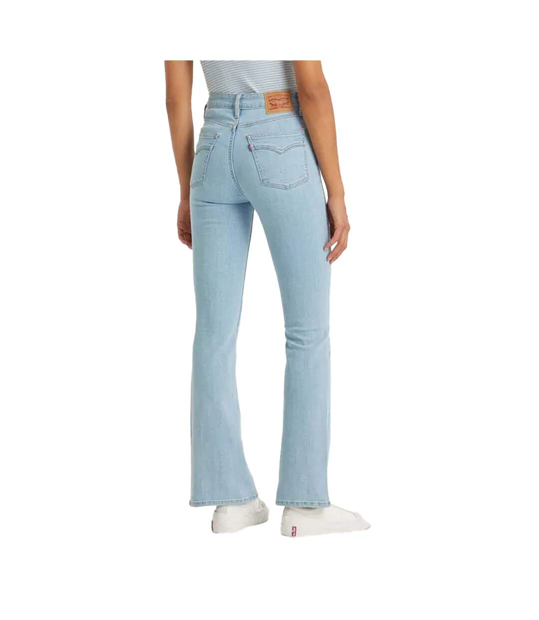 Womens/ladies 725 Heritage Bootcut Jeans Light Blue Levis-2