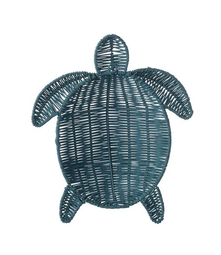 Déco Murale Tortue Porfirio 31cm Bleu Foncé
