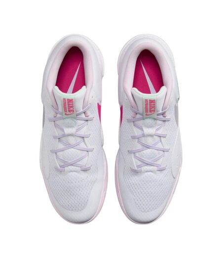 Mens Hyperquick Logo Trainers White Pink Nike
