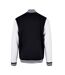 Veste basic college homme noir / blanc Build Your Brand