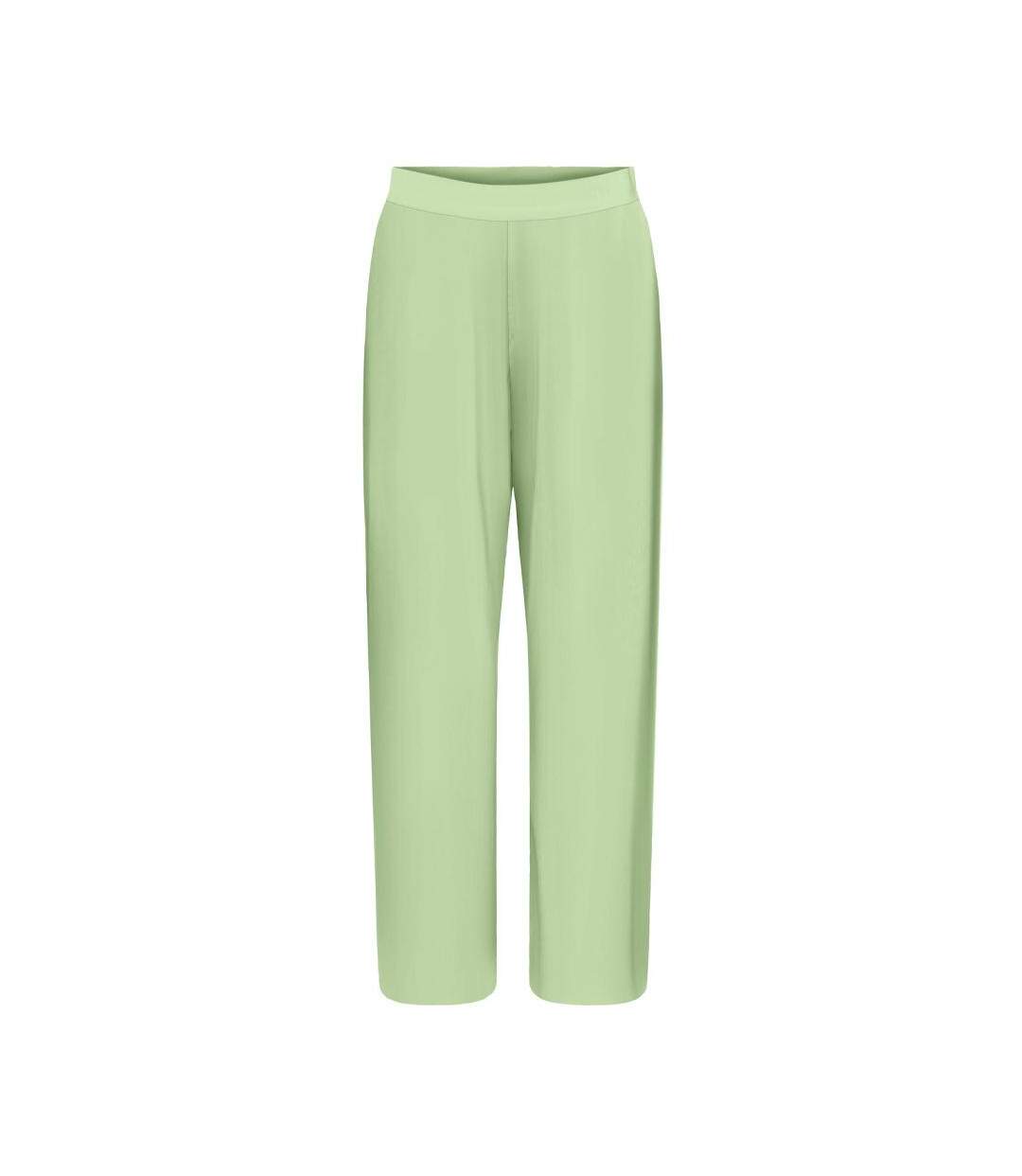 Pantalon droit fluide vert femme jdy bravo pleat - l-1