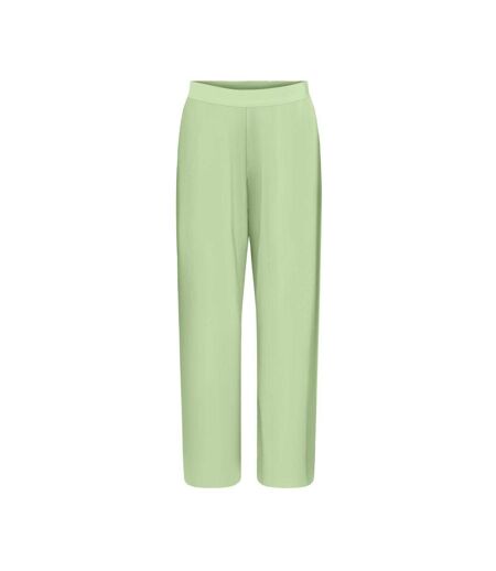 Pantalon droit fluide vert femme jdy bravo pleat - l
