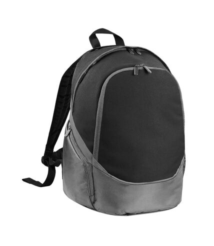 Quadra Pro Team Backpack / Rucksack Bag (17 Litres) (One Size) (Black/ Grey) - UTBC2714