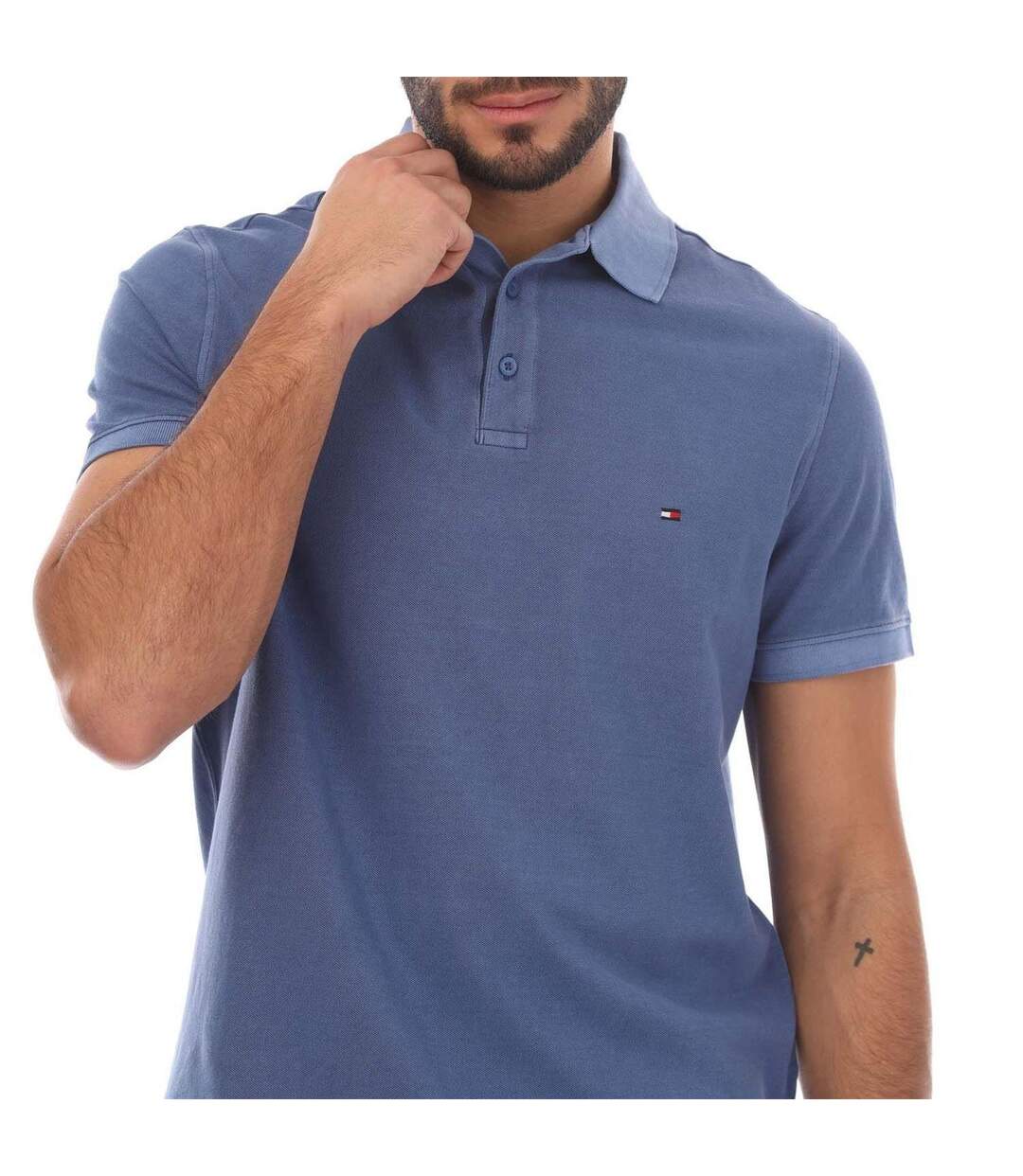 Polo Homme Bleu Tommy Hilfiger-4