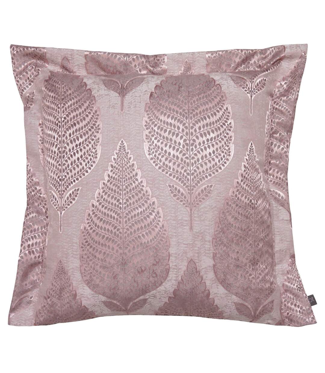 Treasure leaf cushion cover 50cm x 50cm seashell pink Prestigious Textiles-1