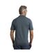 Mens quentin knitted short-sleeved polo shirt blue mirage Weird Fish-4