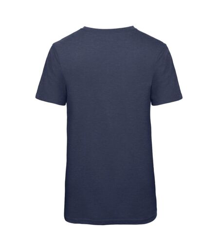 B&C Mens Favourite Short Sleeve Triblend T-Shirt (Heather Navy)