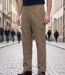 WINCHESTER WE1280C — Pantalon détente camel : l'élégance du coton à rayures-5