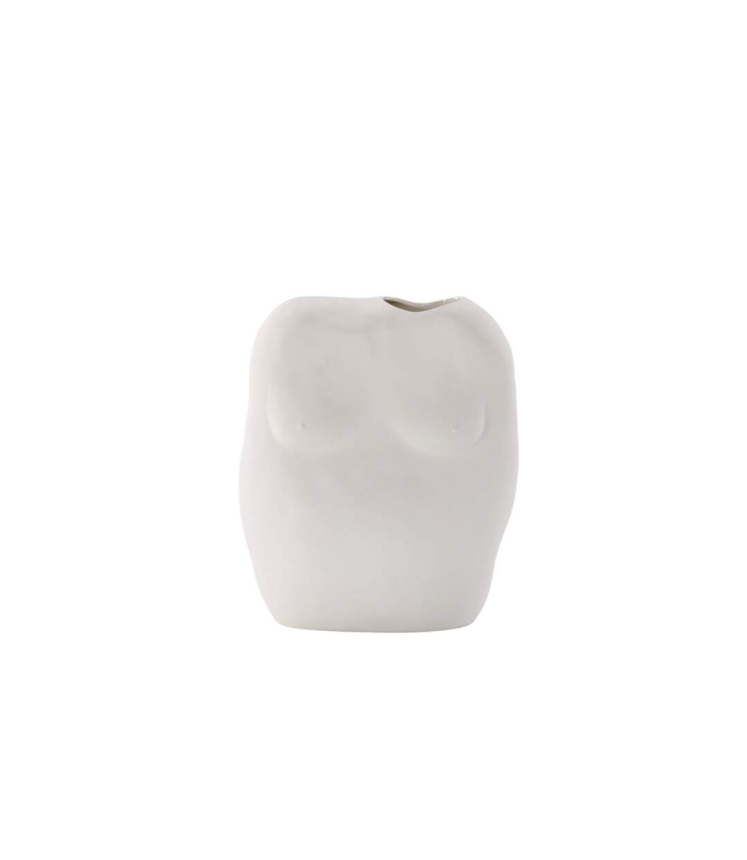 Vase Buste en Céramique Romie 28cm Blanc Cassé-4