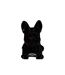 Statuette Déco Bulldog 22cm Noir-2