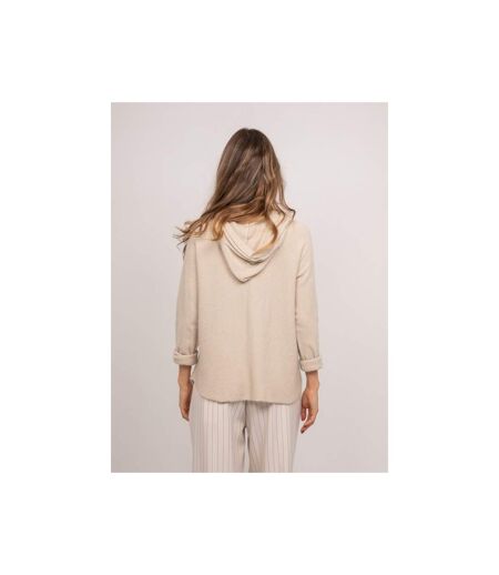 Pull capuche maille douce mélangée à l'alpaga KATTEM - Dona X Lisa