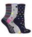 Sock Snob - 3 Paires de Chaussettes Femme à Pois et Rayures en Coton Douces-2