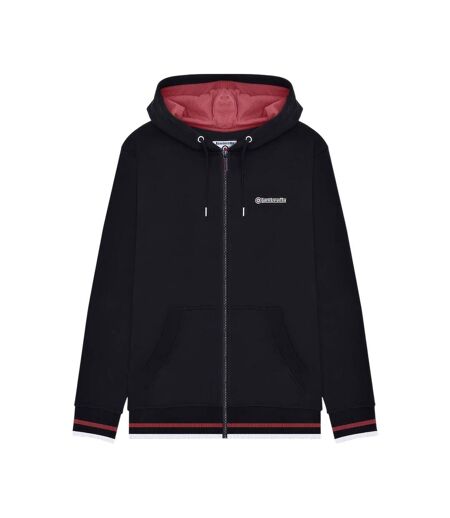 Mens Hooded Sweat Jacket Black Lambretta