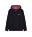 Mens Hooded Sweat Jacket Black Lambretta-1