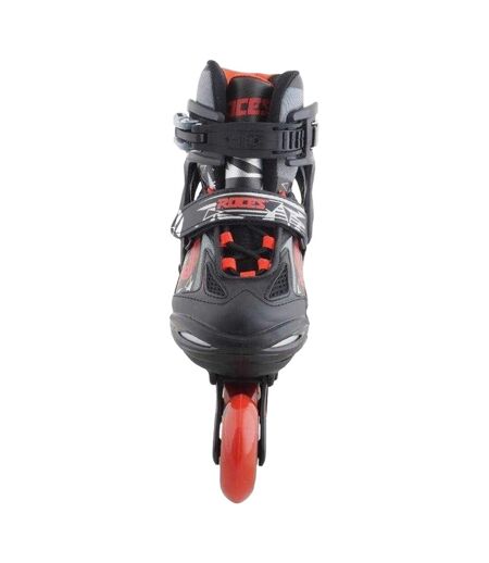 Patins À Roulettes Alignées Moody Tif Garçon 36-39 Fr Noir Rouge Roces