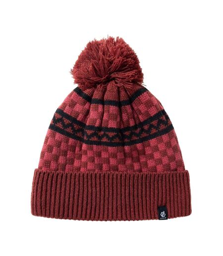 Bonnet À Pompon Motif/style Pompon Homme Rouge Foncé Dare 2B