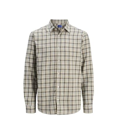 Chemise beige/gris homme jack & jones 12260776 - l