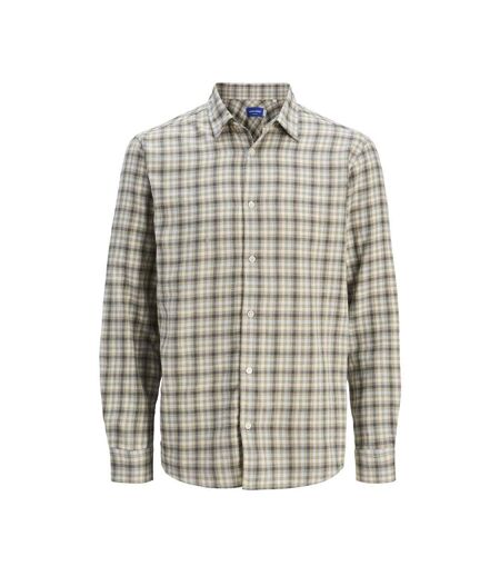 Chemise beige/gris homme jack & jones 12260776 - l