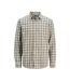 Chemise beige/gris homme jack & jones 12260776 - l-1