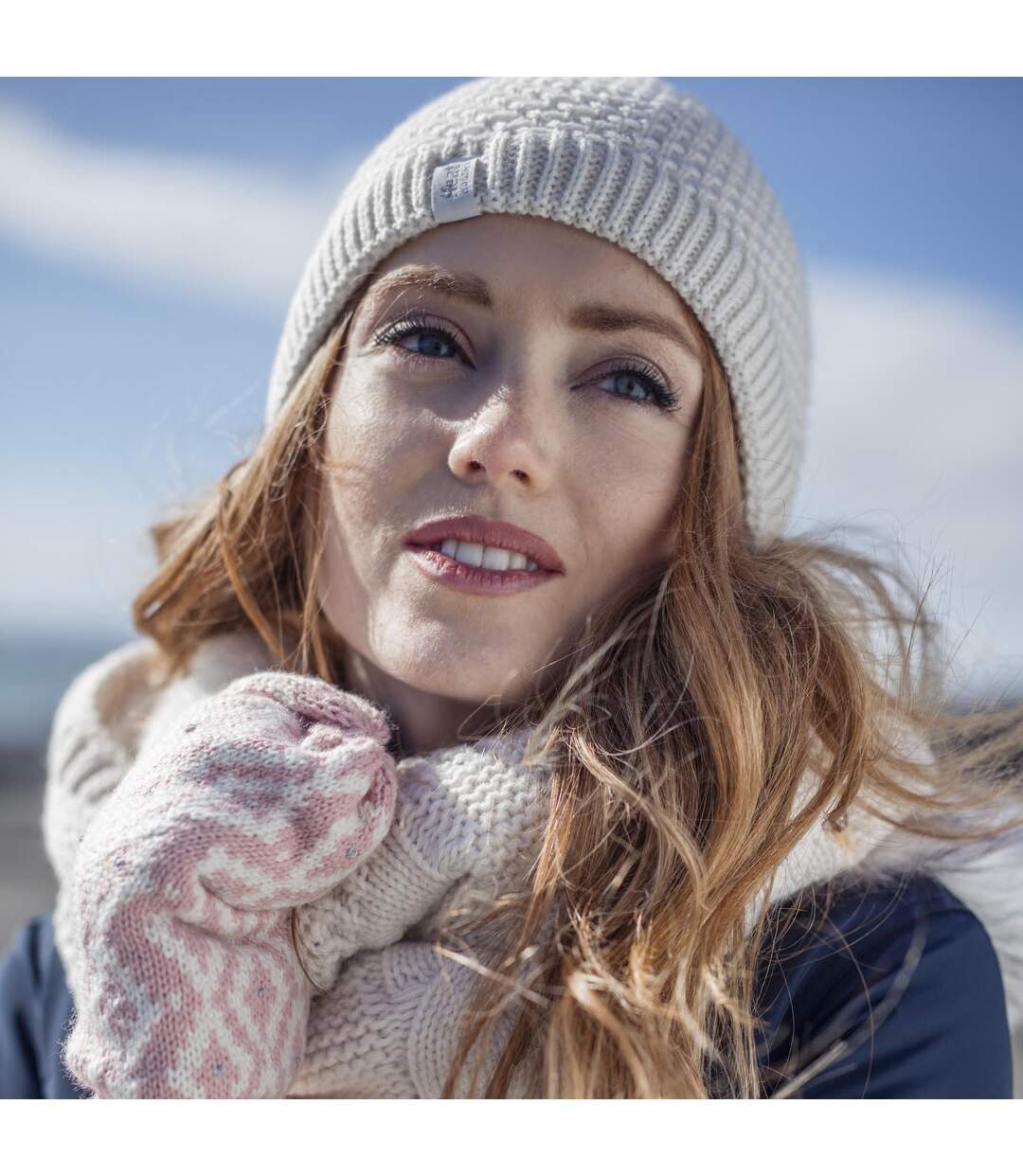 Mitaines Femme Hiver Thermiques Doublure Polaire-3