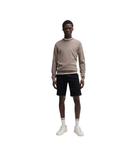 Mens Slim Chino Shorts Black Boss