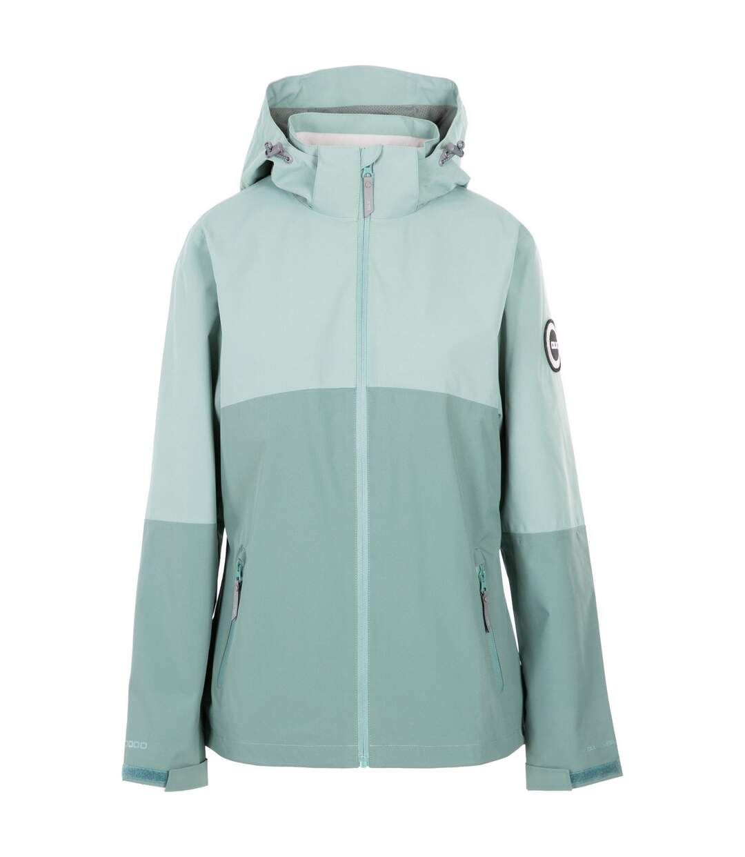 Veste imperméable quincy femme vert sarcelle pâle Trespass-1