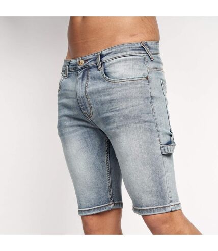 Short carpenter homme vieux bleu délavé Crosshatch