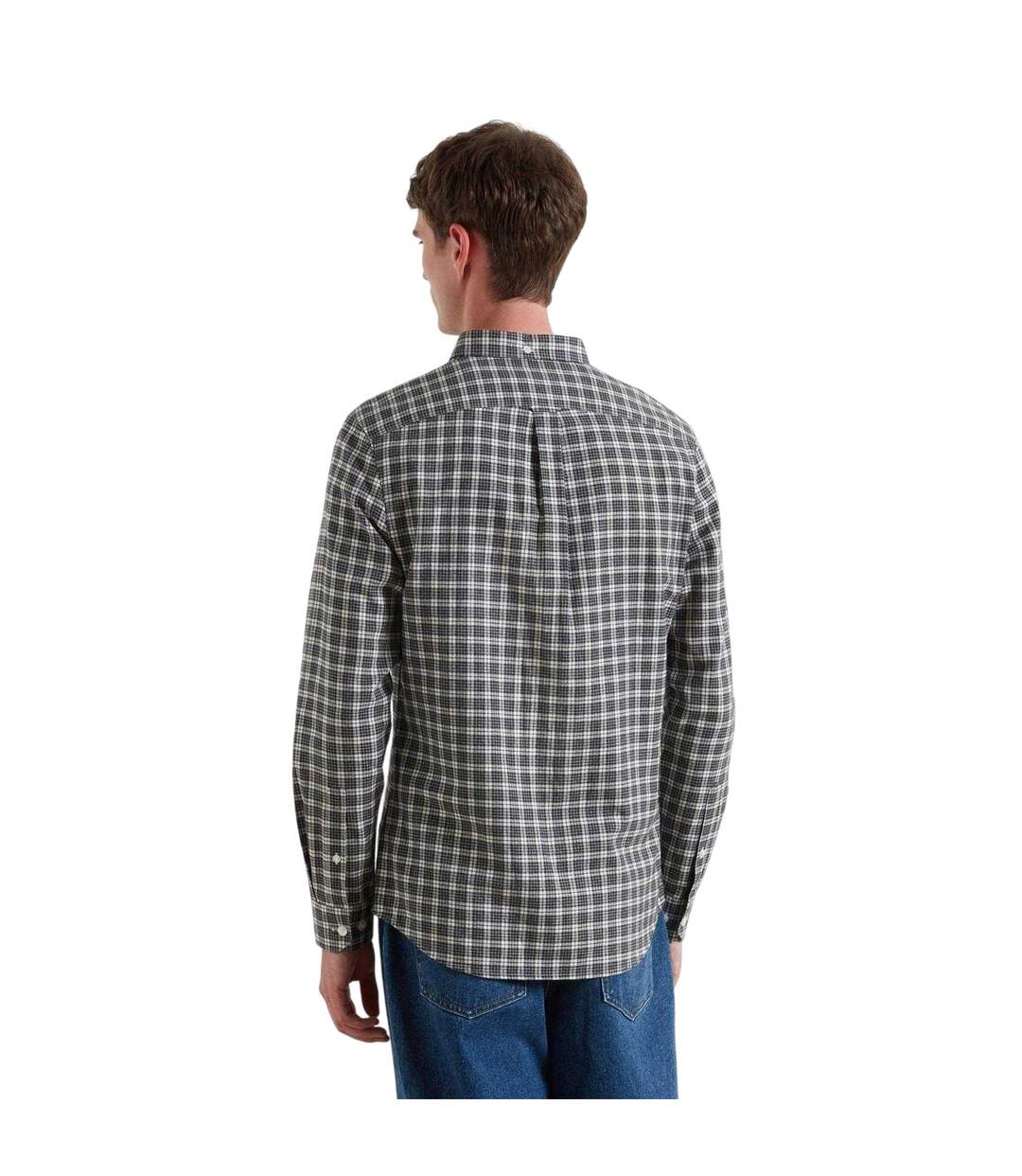 Chemise Motif/style À Carreaux Milners Homme Charbon Chiné Farah-3