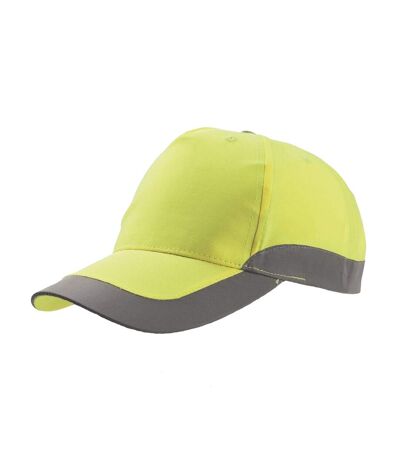 Atlantis Helpy 5 Panel Reflective Cap (Safety Yellow) - UTAB184