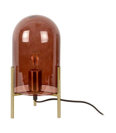 Lampe de table en verre Glass Bell Chocolat