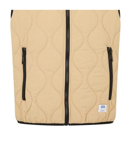 Veste Sans Manches Sans Manches Homme Beige Hugo