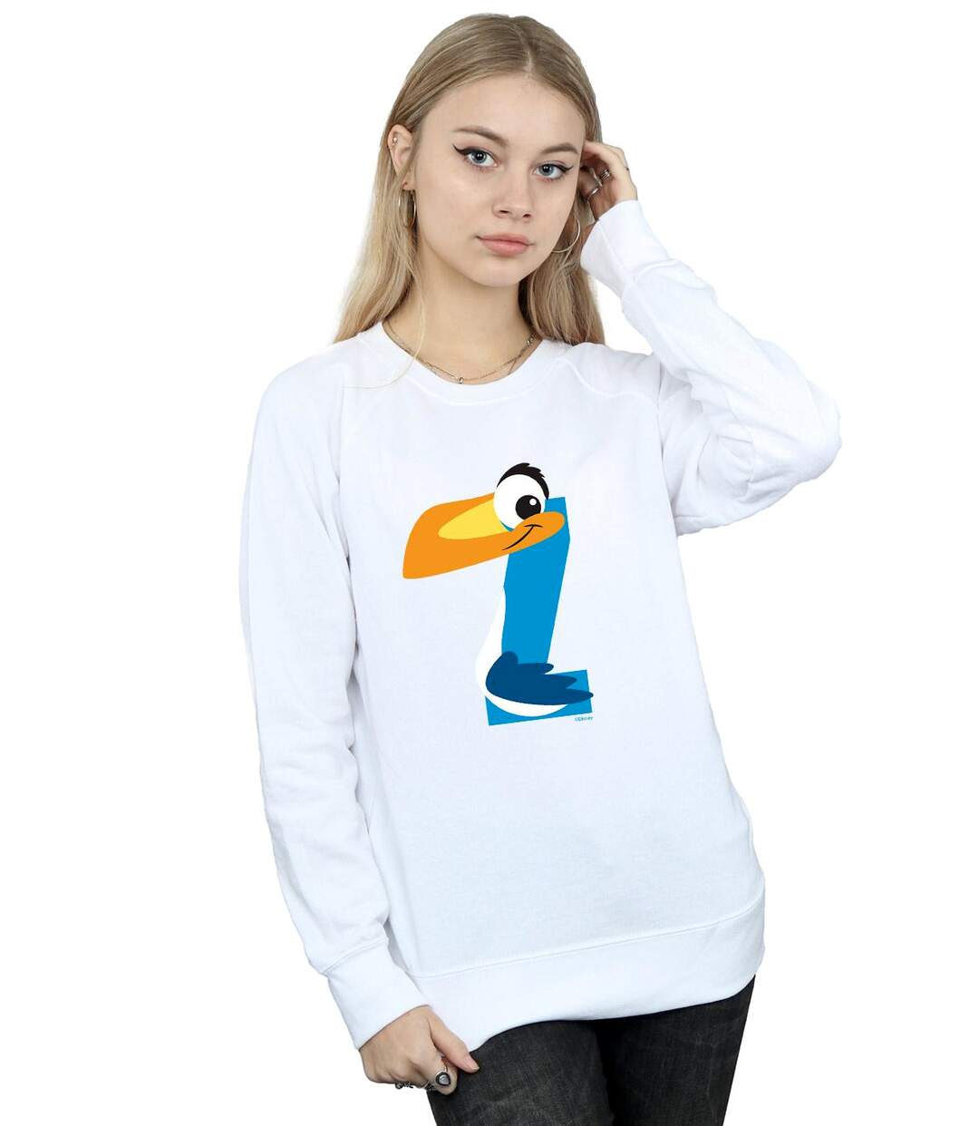 Disney Sweat-shirt Womens/Ladies Alphabet Z Is For Zazu (Blanc) - UTBI22065-2