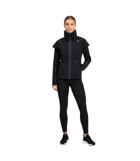Womens/ladies Zip-off Sleeves Jacket Black Puma