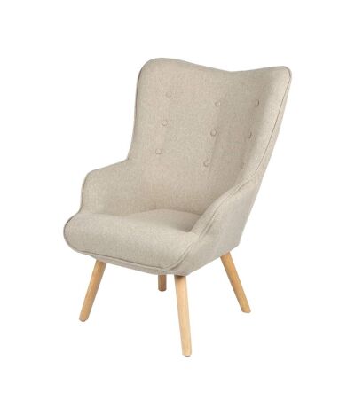 Fauteuil Noor avec pieds en bois