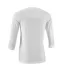 Womens/ladies Crossover 3/4 Sleeve T-shirt White Mascot-2