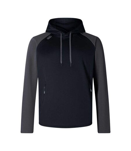 Mens Elite Performance Hoodie Black Melange Canterbury