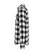 Chemise Motif/style À Carreaux Adulte Noir Blanc Build Your Brand-3