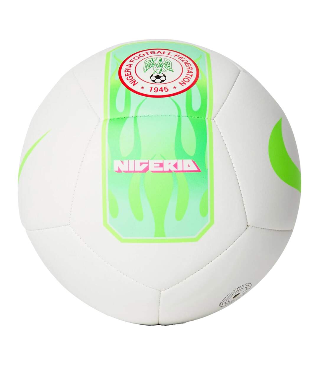 Ballon De Foot Motif/style Nigeria Fc Taille 5 Blanc Vert Nike-1