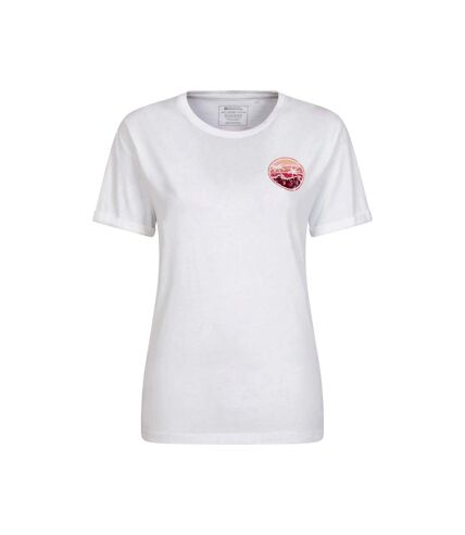 T-shirt palm wave femme blanc Mountain Warehouse