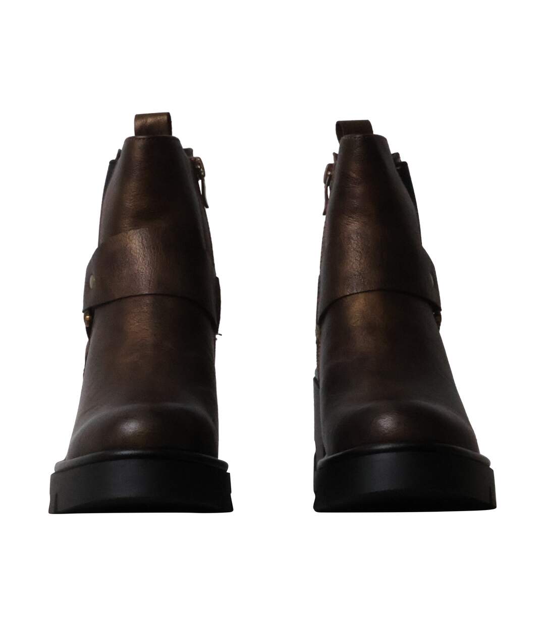Bottines à Talon et Zip Super Mode-5